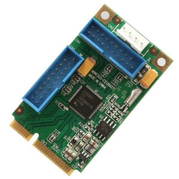 Skilledpower Mini PCI Express 4 port USB 3.0 Host Controller Card Renesas SK536780